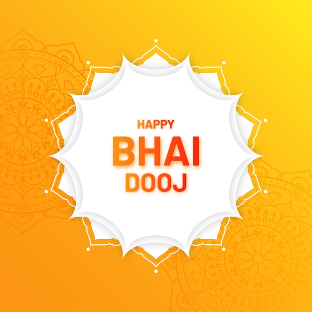 Ilustración feliz del festival indio de bhai dooj