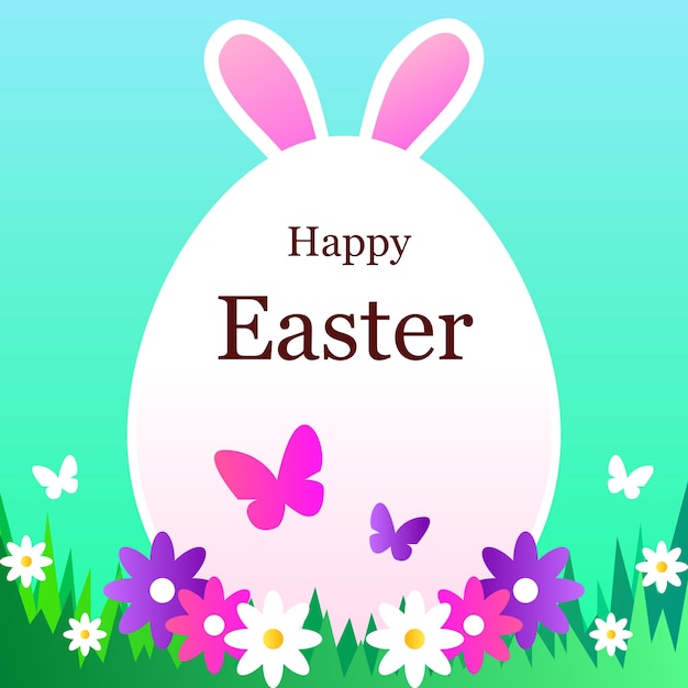 Ilustración de una feliz Pascua