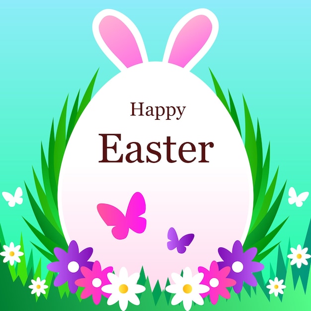 Ilustración de feliz Pascua