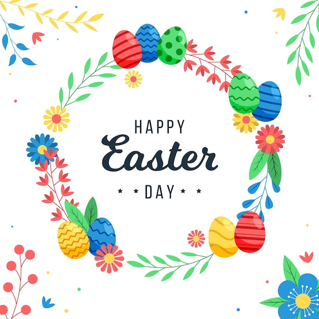 Ilustración de feliz Pascua