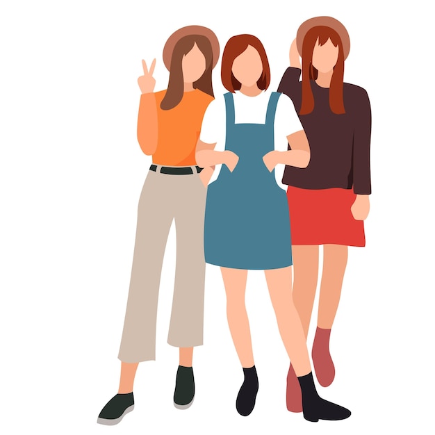 Vector ilustración femenina