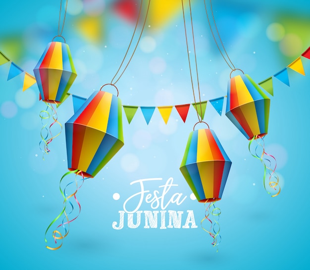 Ilustración de festa junina