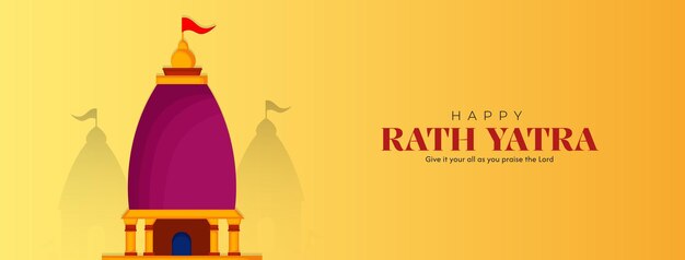 Ilustración del festival de Rath Yatra del Señor Jagannath en las redes sociales