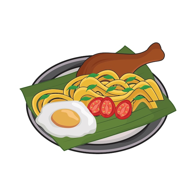 Ilustración de los fideos