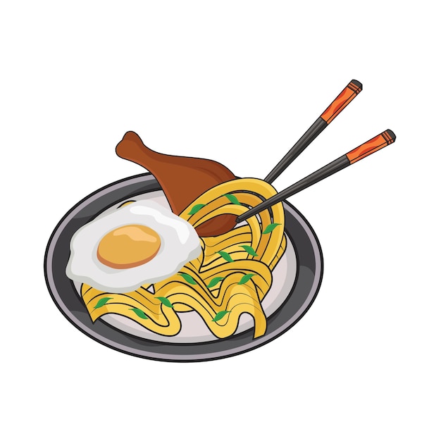 Ilustración de fideos