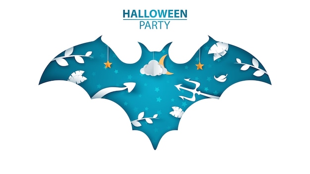 Ilustración de la fiesta de Halloween.