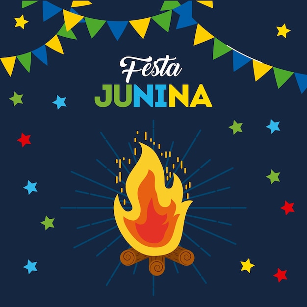 Ilustración de la fiesta de junio