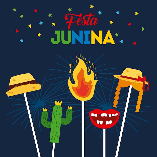 Vector ilustración de la fiesta de junio