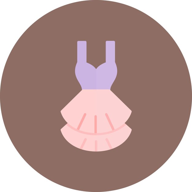Ilustración de la fiesta del vestido plano
