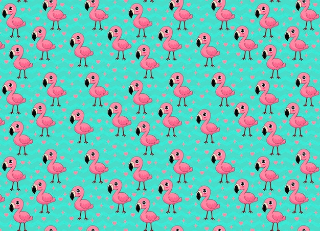 Ilustración de flamenco patrón de fondo vectorial textura de la tela
