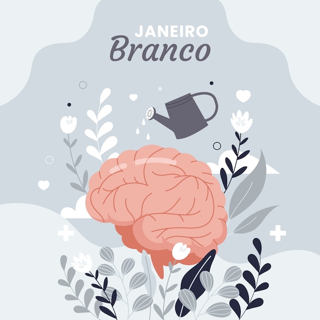 Ilustración de Flat Janeiro Blanco