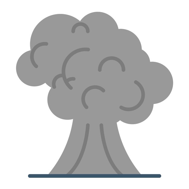 Ilustración de la flatación del humo