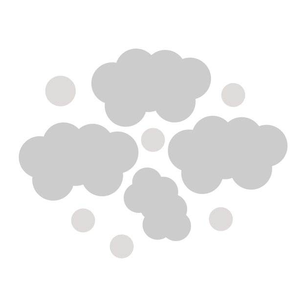 Ilustración de la flatación del smog