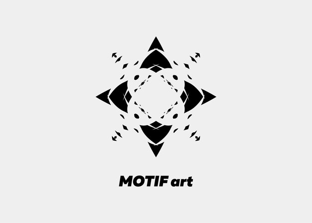 ILUSTRACIÓN DE LA FLOR DEL ARTE GEOMÉTRICO DE FONDO