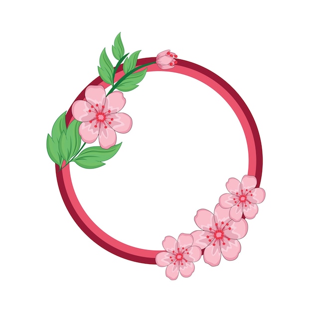 Ilustración de la flor del cerezo