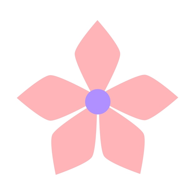 Ilustración de flor dibujada a mano vectorial