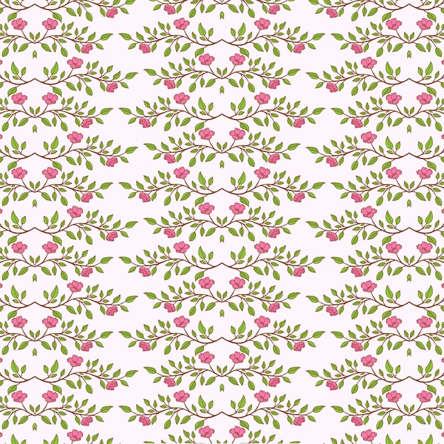 Ilustración de la flor de las hojas y las flores del cerezo
