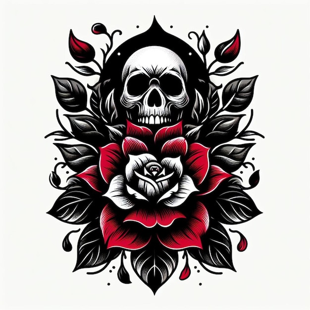 Vector ilustración de la flor de la muerte