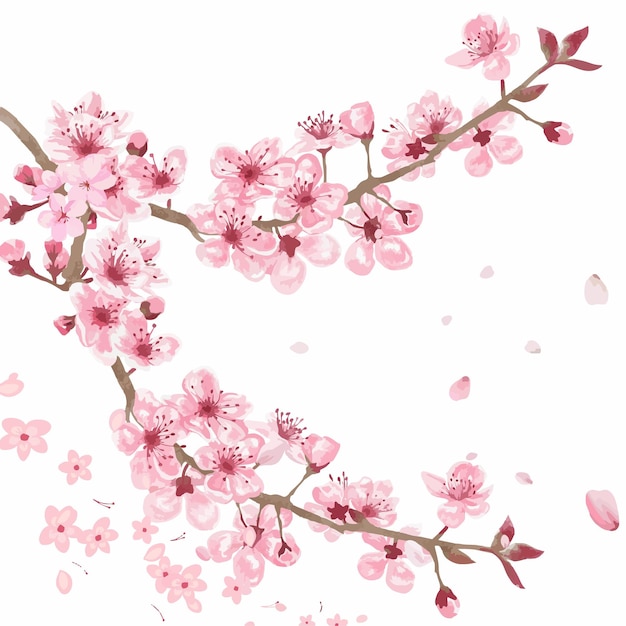 Vector ilustración de la flor de sakura