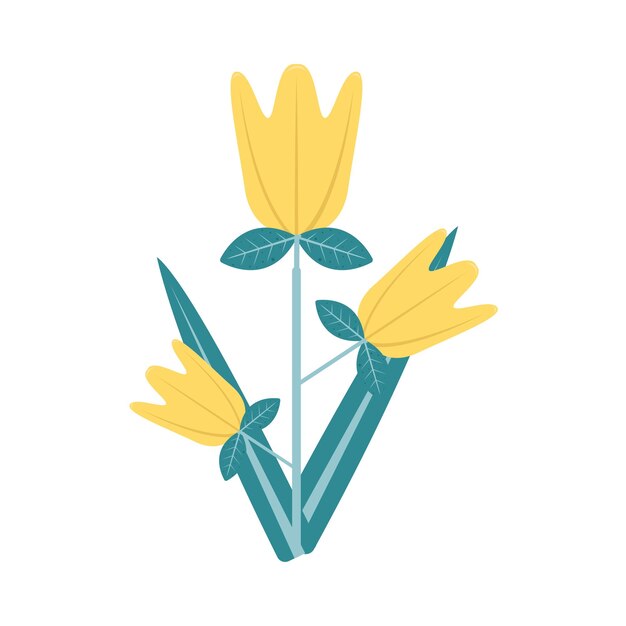 Ilustración de una flor