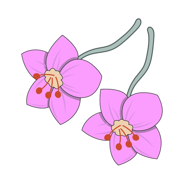 Ilustración de una flor