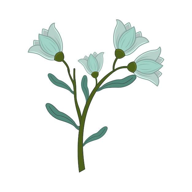 Ilustración de una flor