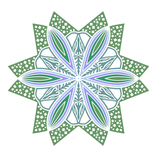 Ilustración floral de colores de época