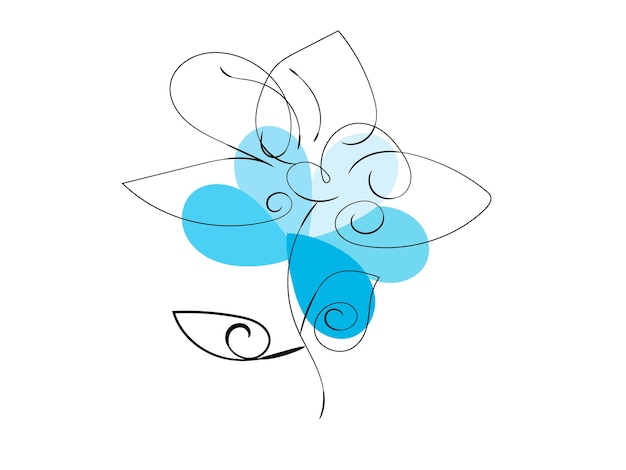 Ilustración floral dibujada a mano