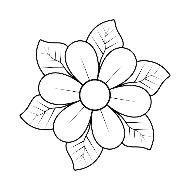 Ilustración floral dibujada a mano