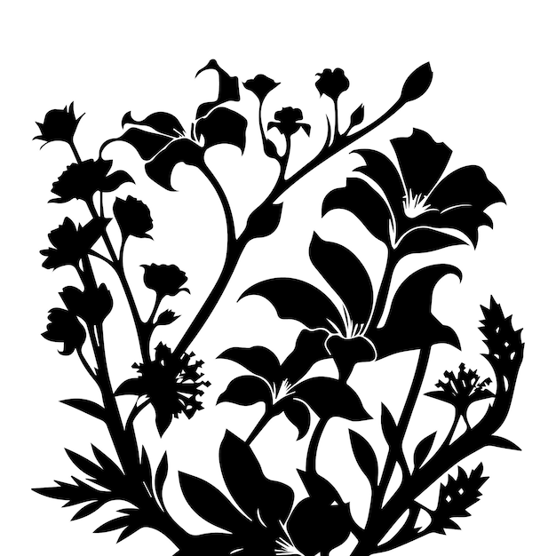 Ilustración floral de la flor del vector