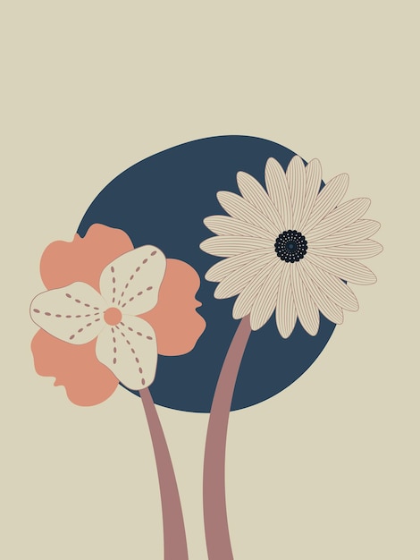 Ilustración flores colores