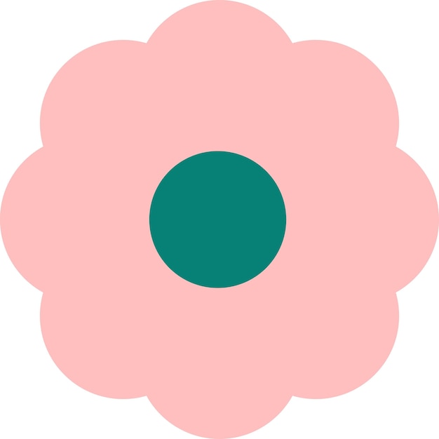 Ilustración de flores de estilo plano simple