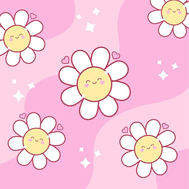 Ilustración de flores de fondo muy bonitas Vector