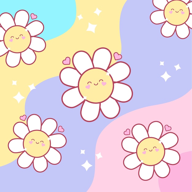 Ilustración de flores de fondo muy bonitas Vector