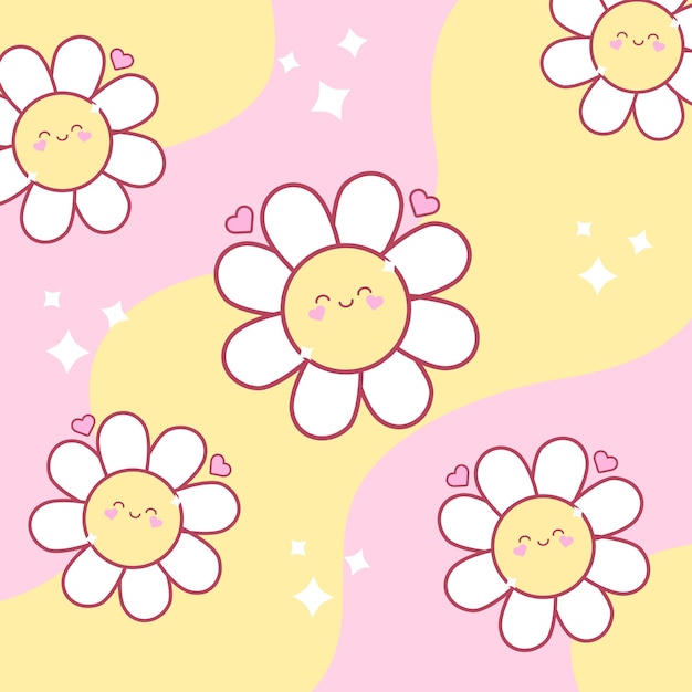 Ilustración de flores de fondo muy bonitas Vector