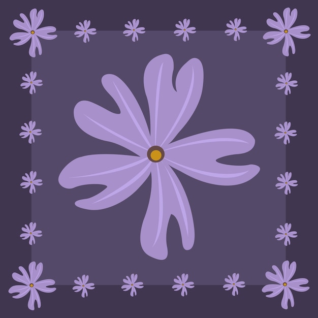 Vector ilustración de flores de phlox