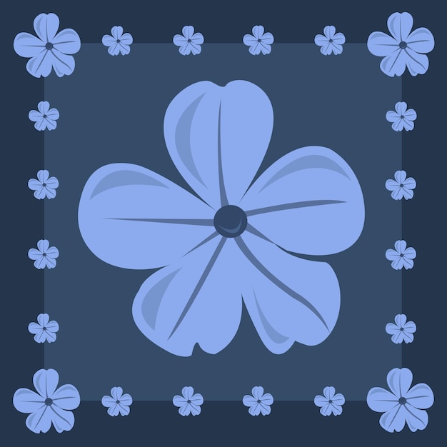 Ilustración de flores de plumbago