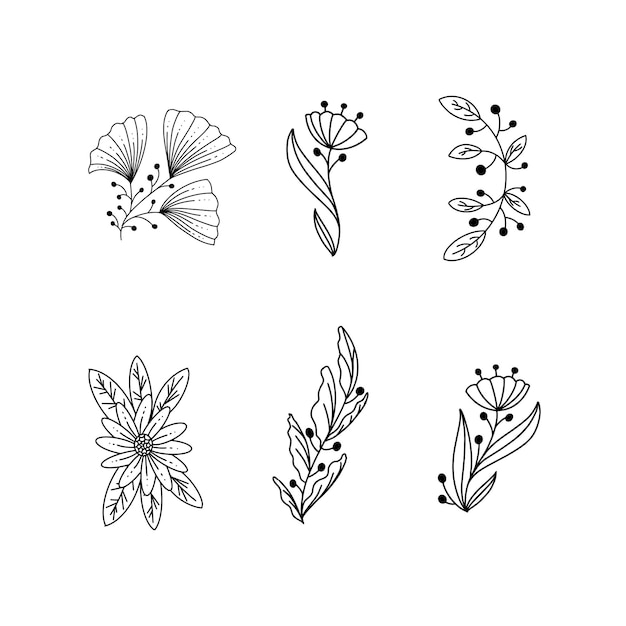 Ilustración de flores tropicales