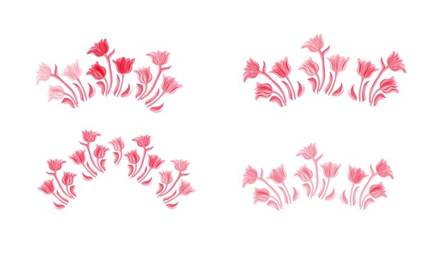 Ilustración de flores de tulipanes
