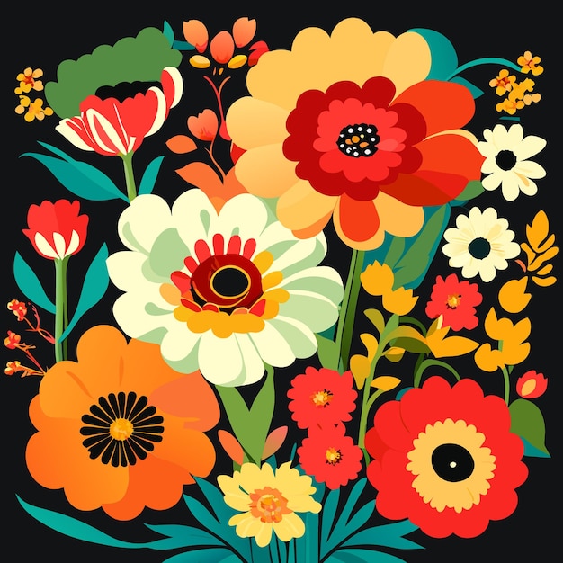 Ilustración de flores