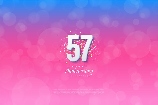 Ilustración de fondo del 57 aniversario