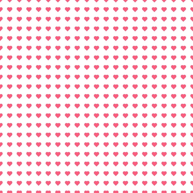 Ilustración de fondo abstracto en blanco y negro de doodle de patrones sin fisuras de vector de forma de corazón