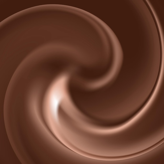 Ilustración de fondo abstracto de chocolate líquido caliente