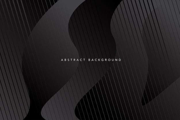 Vector ilustración de fondo abstracto negro con concepto gráfico geométrico oscuro