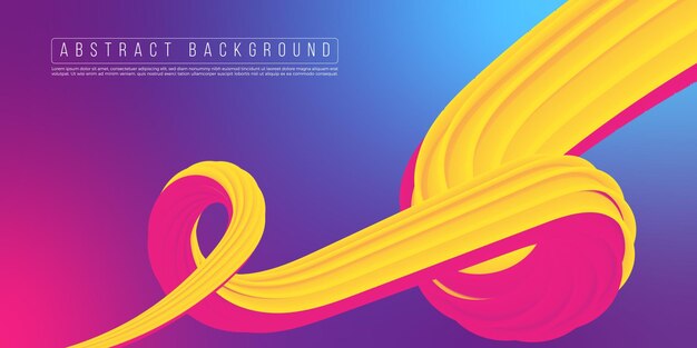 Ilustración de fondo abstracto de onda degradado colorido