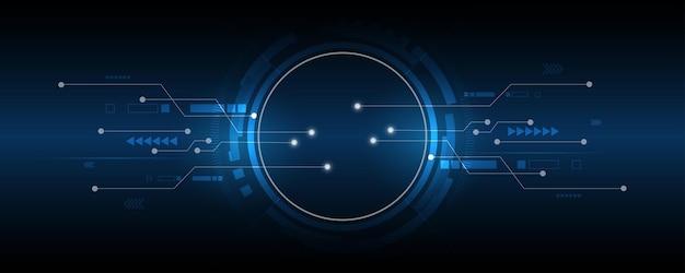 Ilustración de fondo abstracto de tecnología de comunicación de alta tecnología