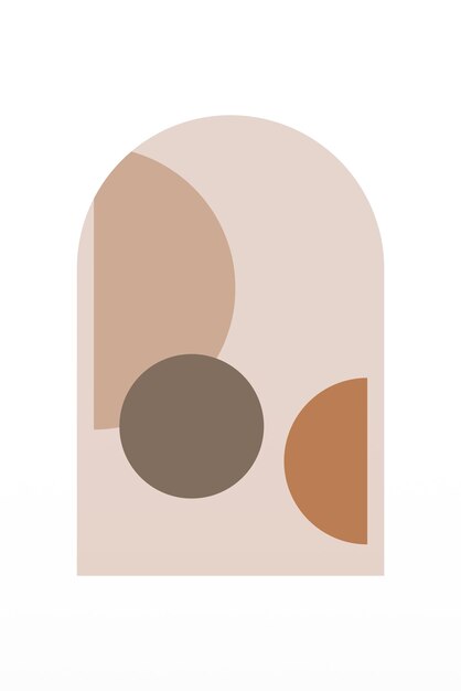 Ilustración de fondo del arte boho moderno