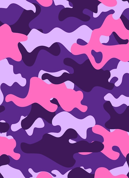 Ilustración de fondo de camuflaje textura de colores purplepink