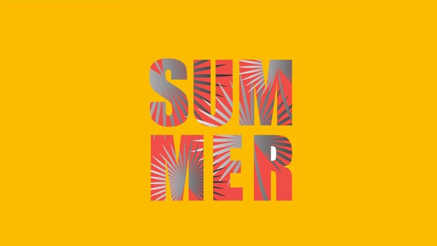 Ilustración de fondo del cartel de las vacaciones de verano en el mar