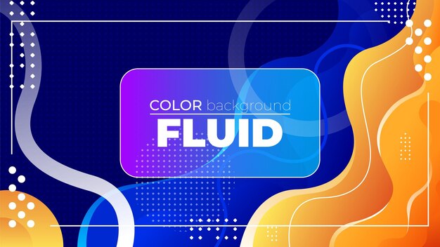 Ilustración de fondo de color fluido abstracto